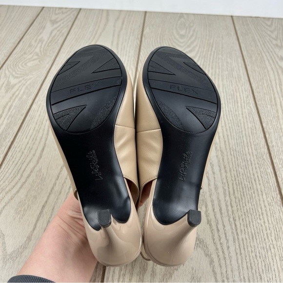 LifeStride Women's Teller Slingback Peep Toe Pumps 7.5W Silky Taupe $70 - Picture 7 of 8